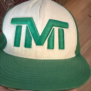 TMT Green and White Logo Hat
